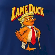 Trump jako kulhající kachna retro komiks