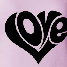 Love nápis jednoduchý