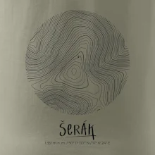 Šerák - vrstevnice v kruhu