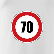 Dopravná značka - obmedzenie rýchlosti 70 Dopravná značka - obmedzenie rýchlosti 70