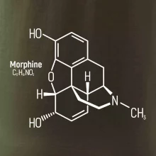 Molekulárna štruktúra Morfín