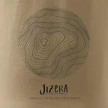 Jizera - vrstevnice v kruhu