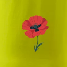 Vlčí mak kreslený veľký