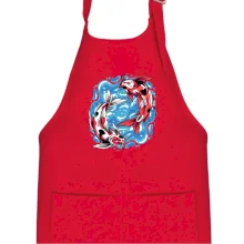 Yin & Yang Koi kapor - červený Yin & Yang Koi kapor - červený