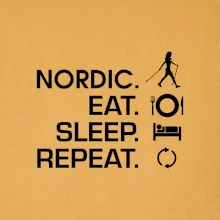 Nordic walking eat sleep