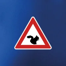 Dopravná značka - Pozor veverička