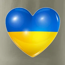 Ukrajina srdce vlajka