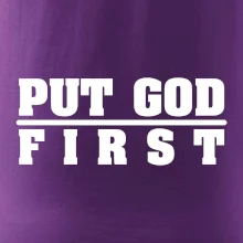 Put God first hrubý nápis