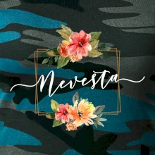 Nevesta štvorec oranžový