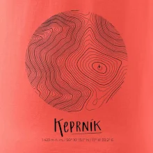Keprník - vrstevnice v kruhu