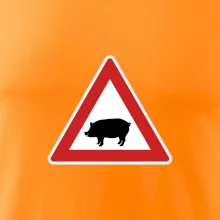 Dopravná značka - Pozor prasa domáca Dopravná značka - Pozor prasa domáca