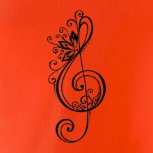 Husľový kľúč kvety Husľový kľúč kvety