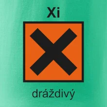 Xi Dráždivý - Výstražná tabuľka na tričku