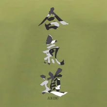 Aikidó maskáčový nápis