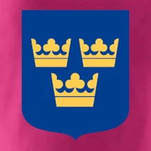 Švédsky znak tri korunky na prsník