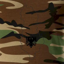 Albánsko obrys mapa