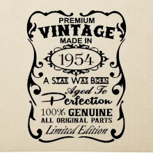 Vintage Etiketa - 1954