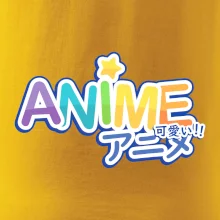 Anime nápis dúhový