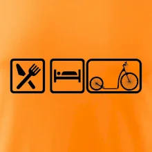 Eat sleep kolobežka veľké a malé koleso