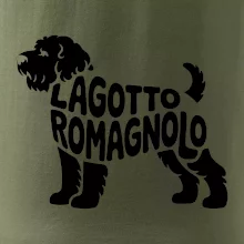 Lagotto romagnolo nápis v tele