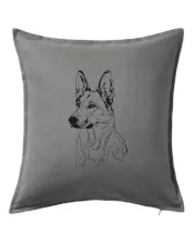 Nemecký ovčiak čierna kresba