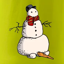 Snehuliak so spadnutým nosom