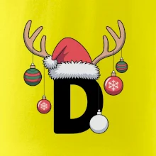 Vianočné rodinné tričká - písmeno a čiapka