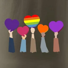 LGBT ruky srdce