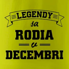 Legendy sa rodia v decembri