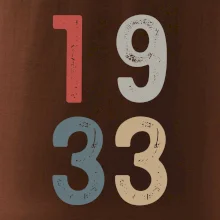 Vintage číslica 1933