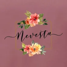 Nevesta štvorec oranžový