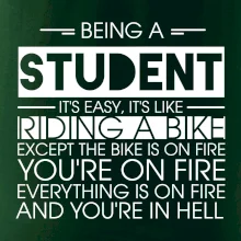Being a student - bike Being a student - bike
