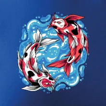 Yin & Yang Koi kapor - červený Yin & Yang Koi kapor - červený