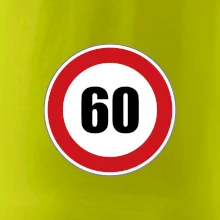 Dopravná značka - obmedzenie rýchlosti 60 Dopravná značka - obmedzenie rýchlosti 60