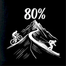 Narodeniny cyklista a lyžiar 80