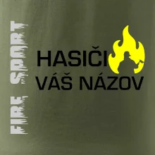 Hasiči - Váš názov - FLUO + Reflexná potlač