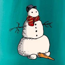 Snehuliak so spadnutým nosom