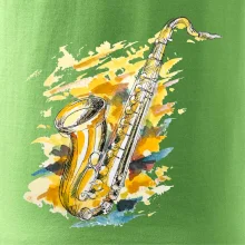 Saxofón maľovaný