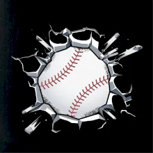 Baseball lopta v triku