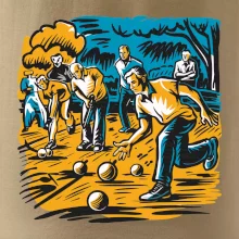 Petanque hra - modro oranžová