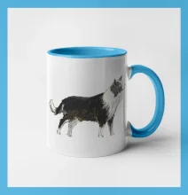 Border kólia kreslená