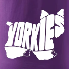 Yorkšírský teriér - Yorkie - Nápis v tele