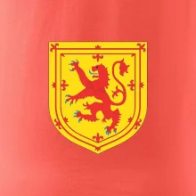 Škótsky lev na hrudi