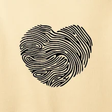 Odtlačok prsta srdce