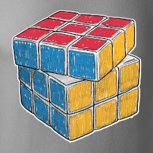 Rubikova kocka kreslená