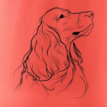 Anglický kokeršpaniel čierna kresba