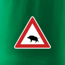 Dopravná značka - Pozor diviak