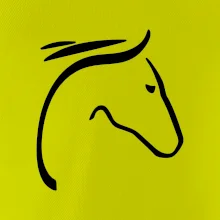 Kôň - hlava silueta Kôň - hlava silueta