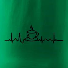 EKG hrnček kávy