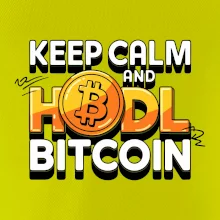 3D nápis Keep Calm and HODL Bitcoin 3D nápis Keep Calm and HODL Bitcoin